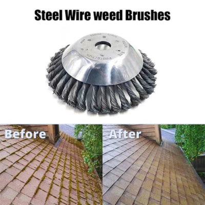(🔥30% DISCOUNT) Steel Wire Wheel Grass Cutter Blade - Lawn Mower Accessory