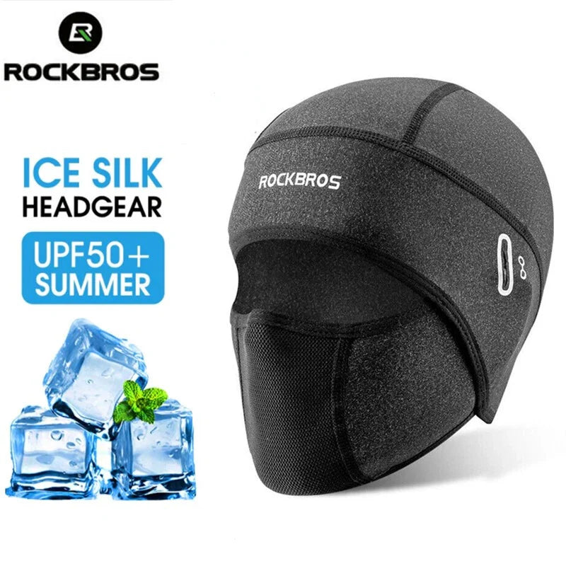 Spring Summer Motorcycle Mask Cooling Cycling Balaclava Bike Headwear Ice silk face protection cycling hood Helmet Ice Silk Men Women Full Balaclava For Motorcycle Bike Headgear Windproof Riding Men Women